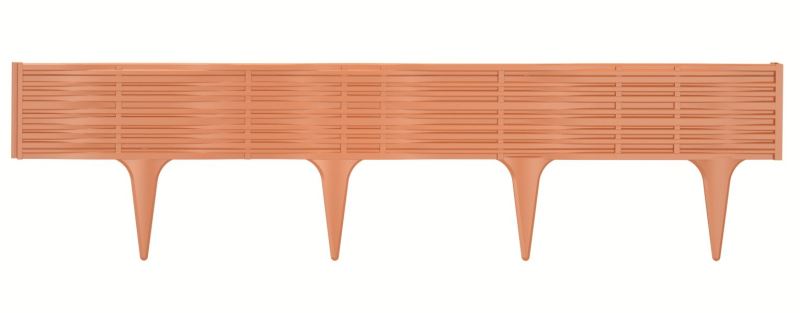 Trávny lem hladký GARDEN BORDER terakota 390cm PRIBWI-R624