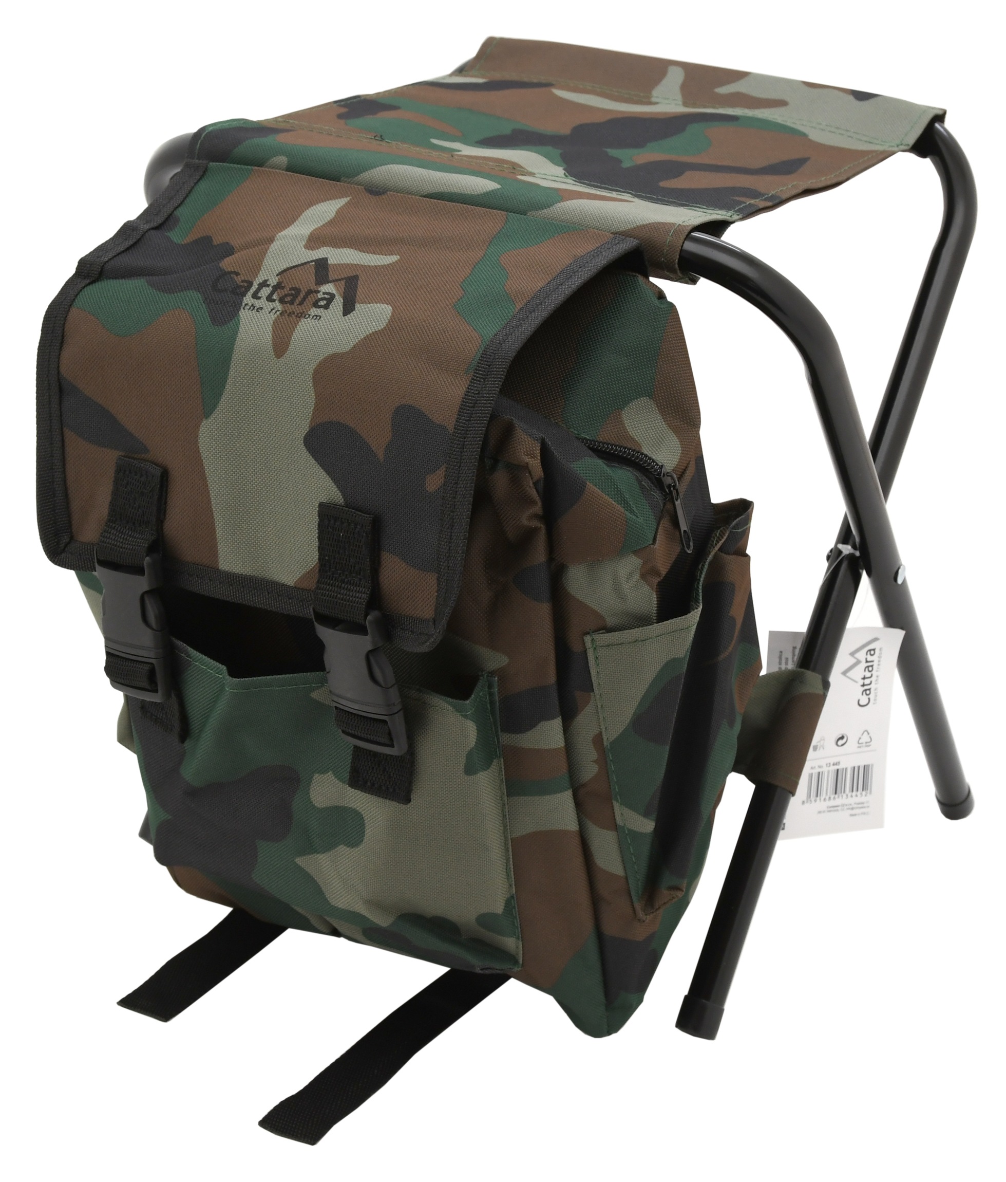 E-shop Stolička skladacia s batohom OLBIA ARMY CT13445