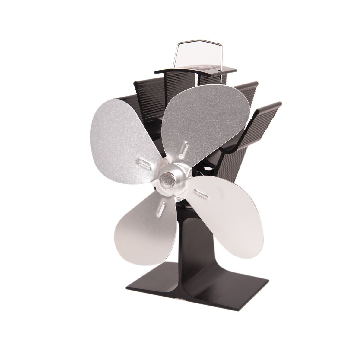Ventilátor na kachle FLAMINGO štvorlopatkový, strieborný FLHSF17-266