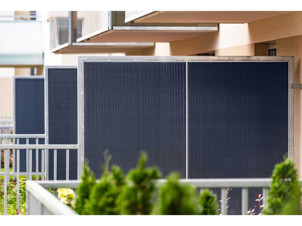 Zástena na balkón LEGI 3 x 0,9 m, ratan, tmavosivá ZJSG03601RD03