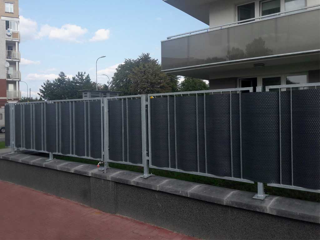 Zástena na balkón LEGI 5 x 1 m, ratan, tmavosivá ZJSG03611RD03