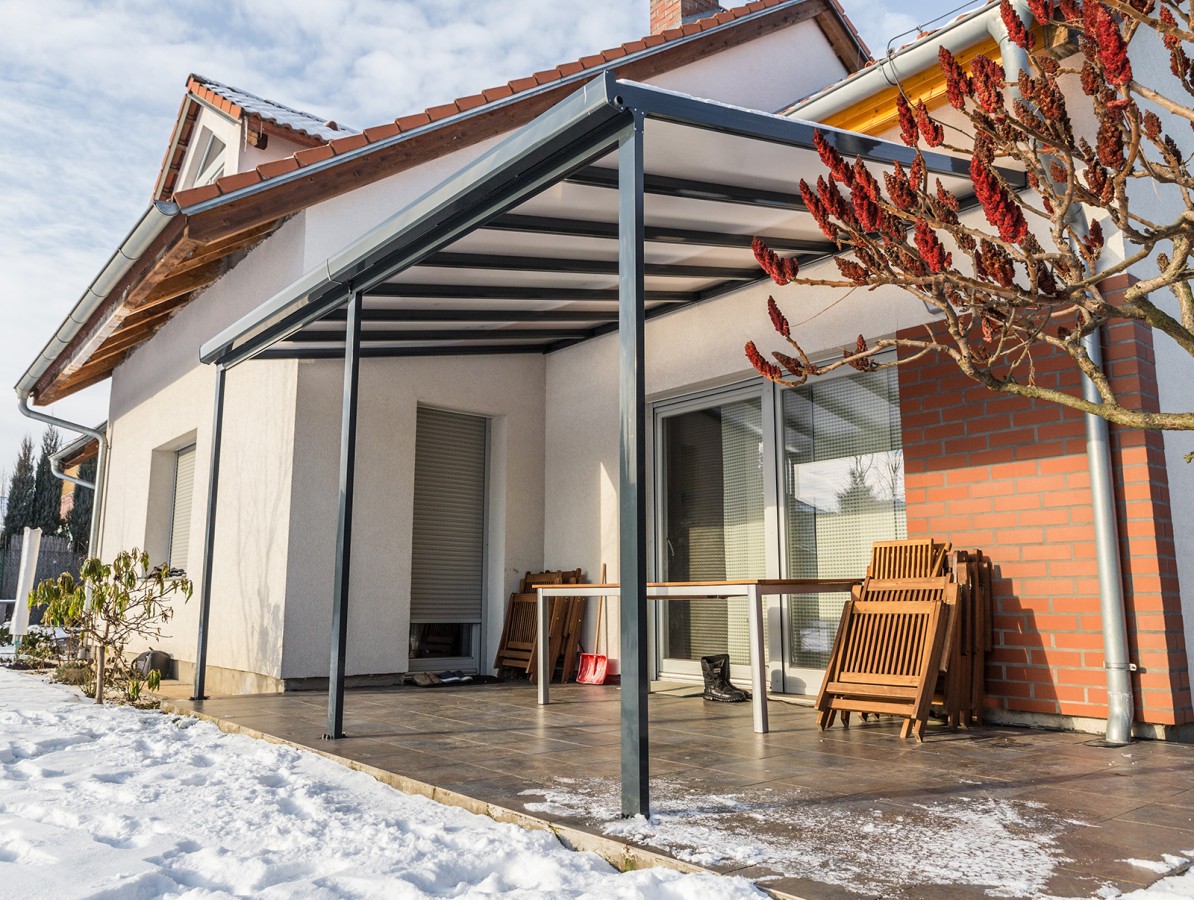 Hliníková pergola Terrassendach original 5,46 x 3,06 m - antracit GU4293159