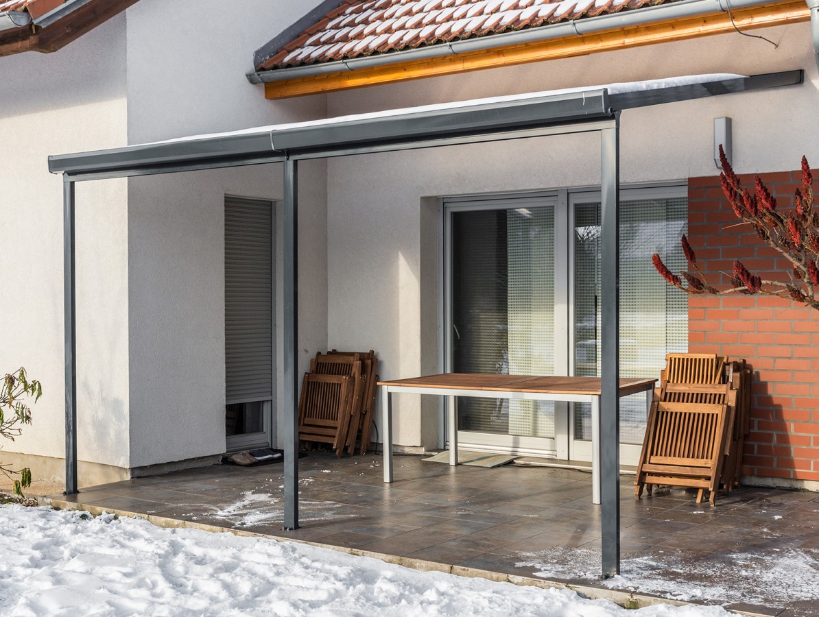 Hliníková pergola Terrassendach original 5,46 x 3,06 m - antracit GU4293159