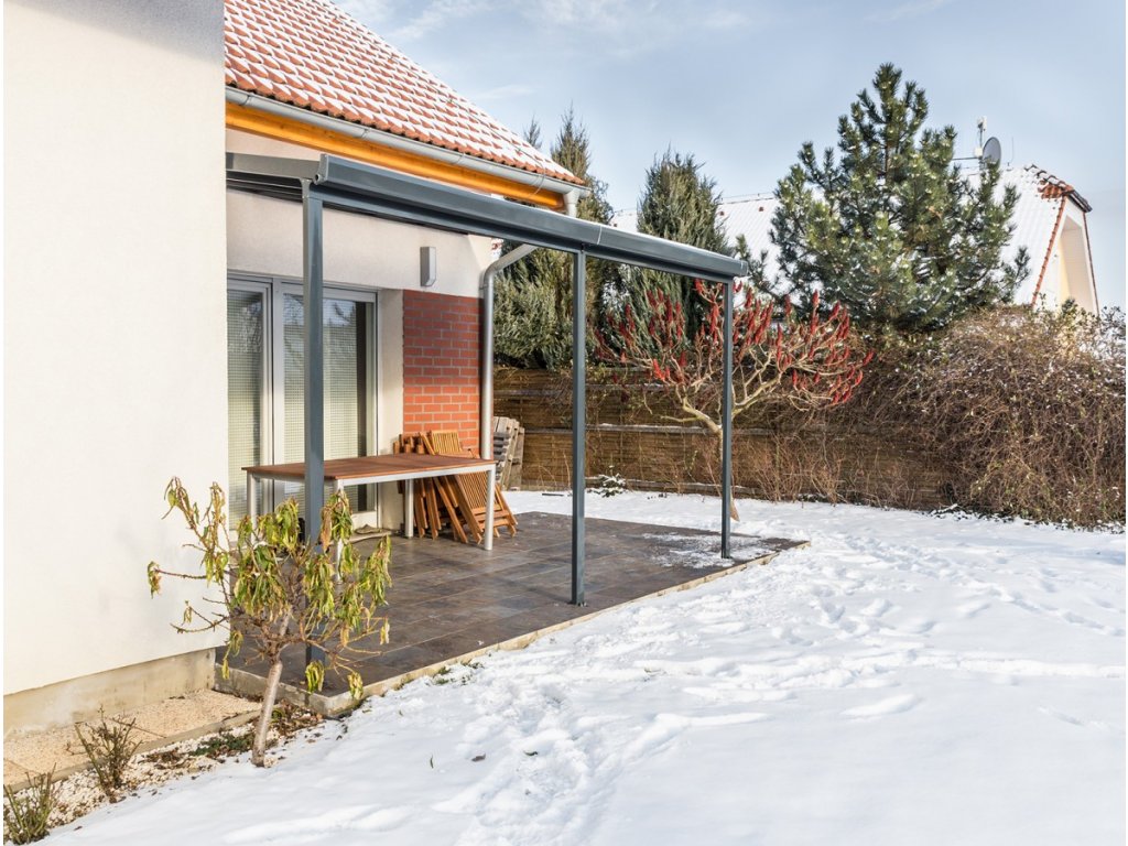 Hliníková pergola Terrassendach original 4,26 x 4,06 m - antracit GU4293165
