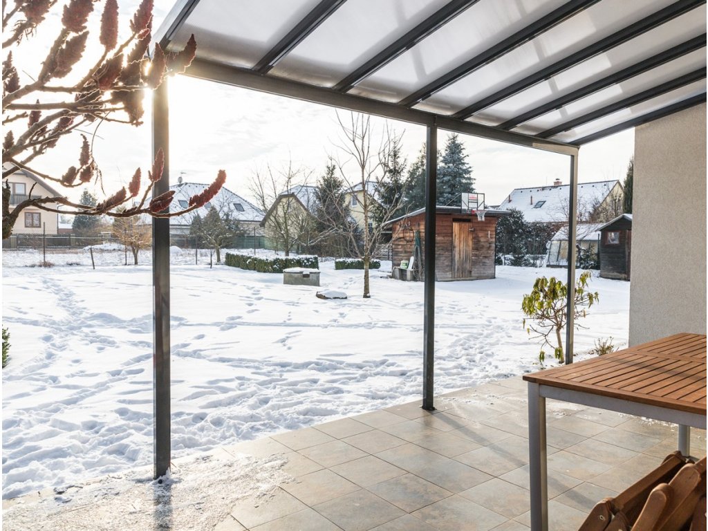 Hliníková pergola Terrassendach original 4,26 x 4,06 m - biela GU4293115