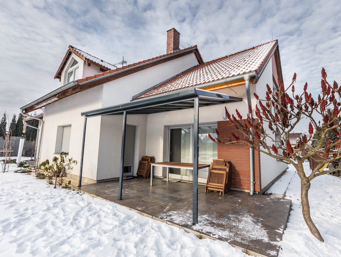 Hliníková pergola Terrassendach Original 3,06 x 3,06 m - biela GU4293103