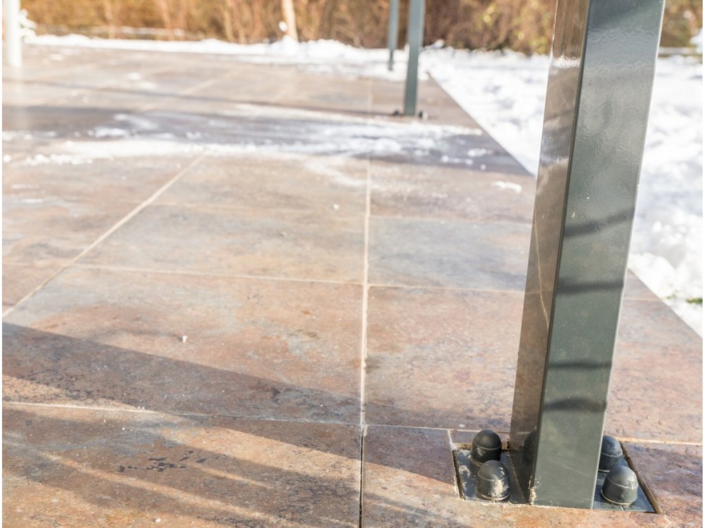 Hliníková pergola Terrassendach original 3,06 x 4,06 m - biela GU4293112