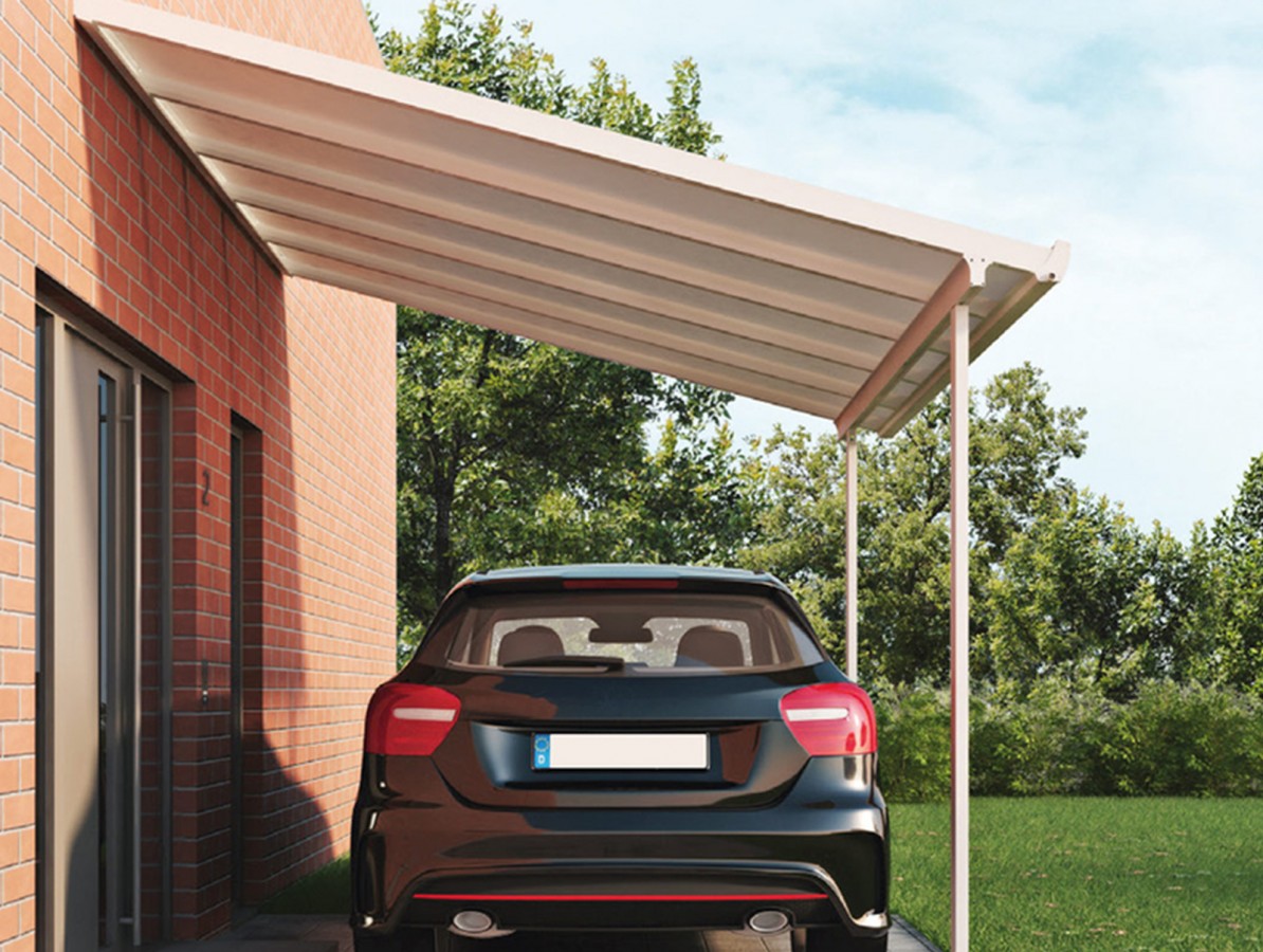 Hliníková pergola Terrassendach original 4,26 x 3,06 m - biela GU4293106