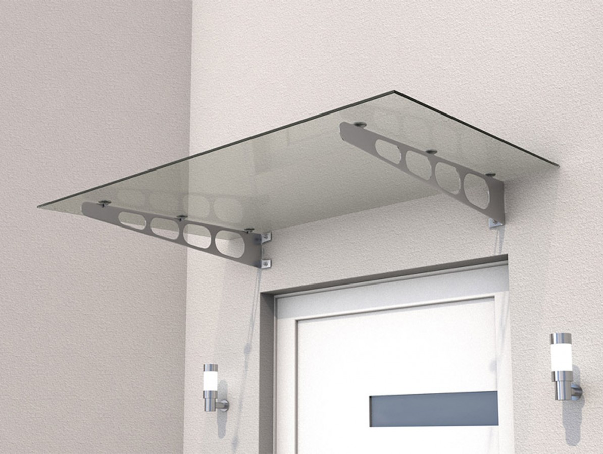 E-shop Vchodová strieška GUTTAVORDACH HD/LT 160 x 90 cm strieborná / číra GU7400024