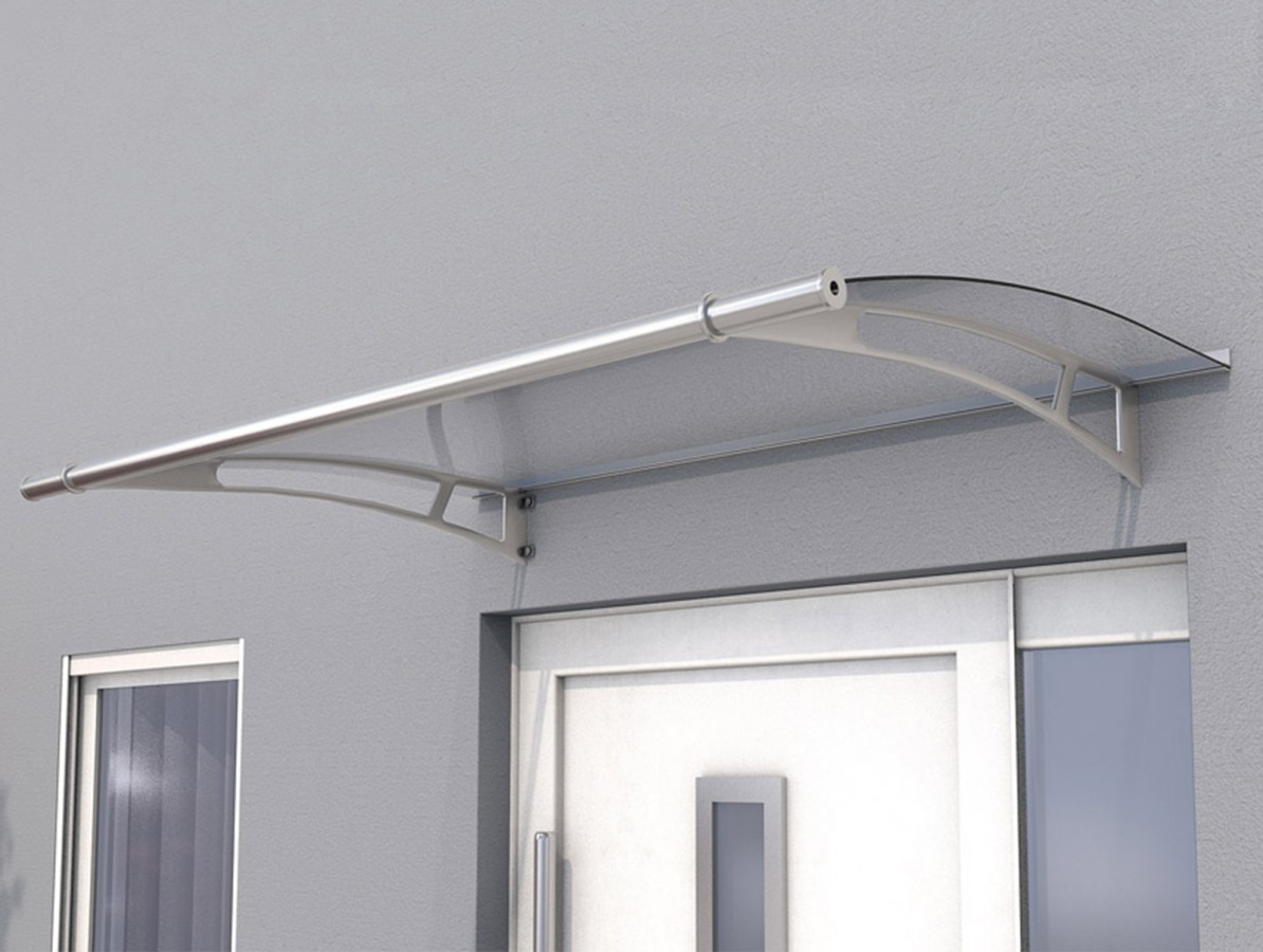 E-shop Vchodová strieška GUTTAVORDACH PT/L 205 x 142 cm strieborná / číra GU7311403