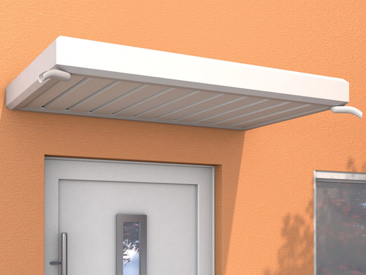 E-shop Vchodová strieška GUTTAVORDACH NM 150 x 90 cm biela GU7210703