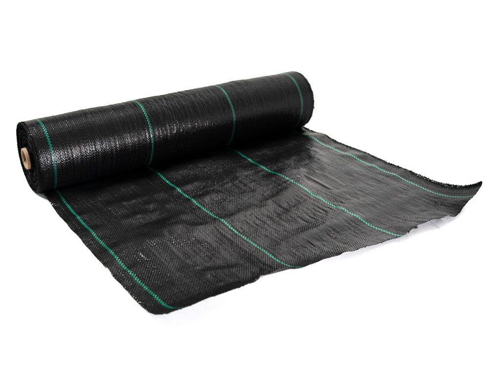 Tkaná textília proti burine, čierna 0,6 x 100 m, 70 g/m2 BRAT7006100