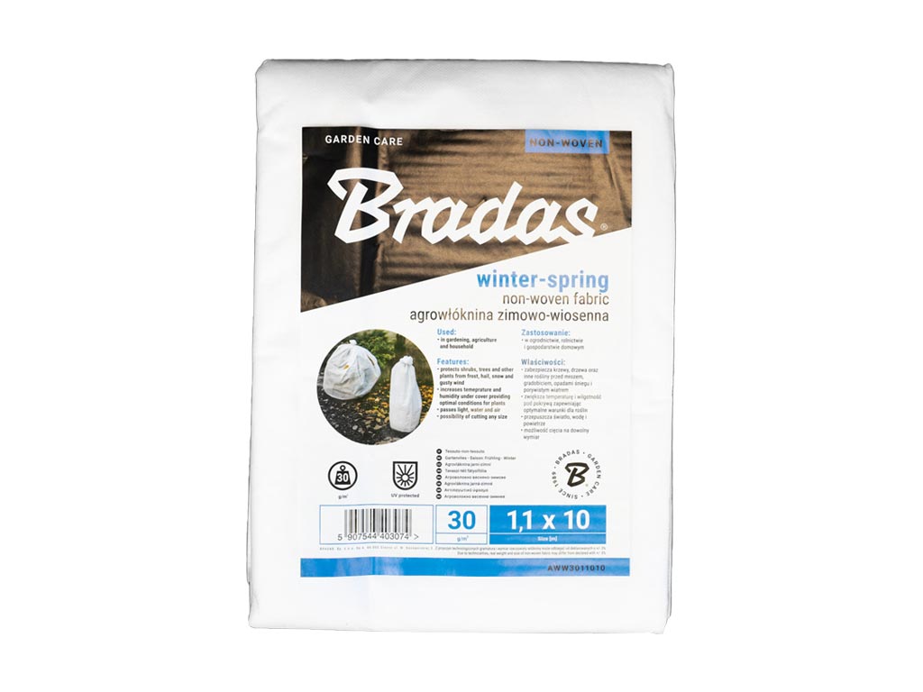 E-shop Netkaná mulčovacia textília (zima-jar) biela, 1,1 x 10 m BRAWW3011010