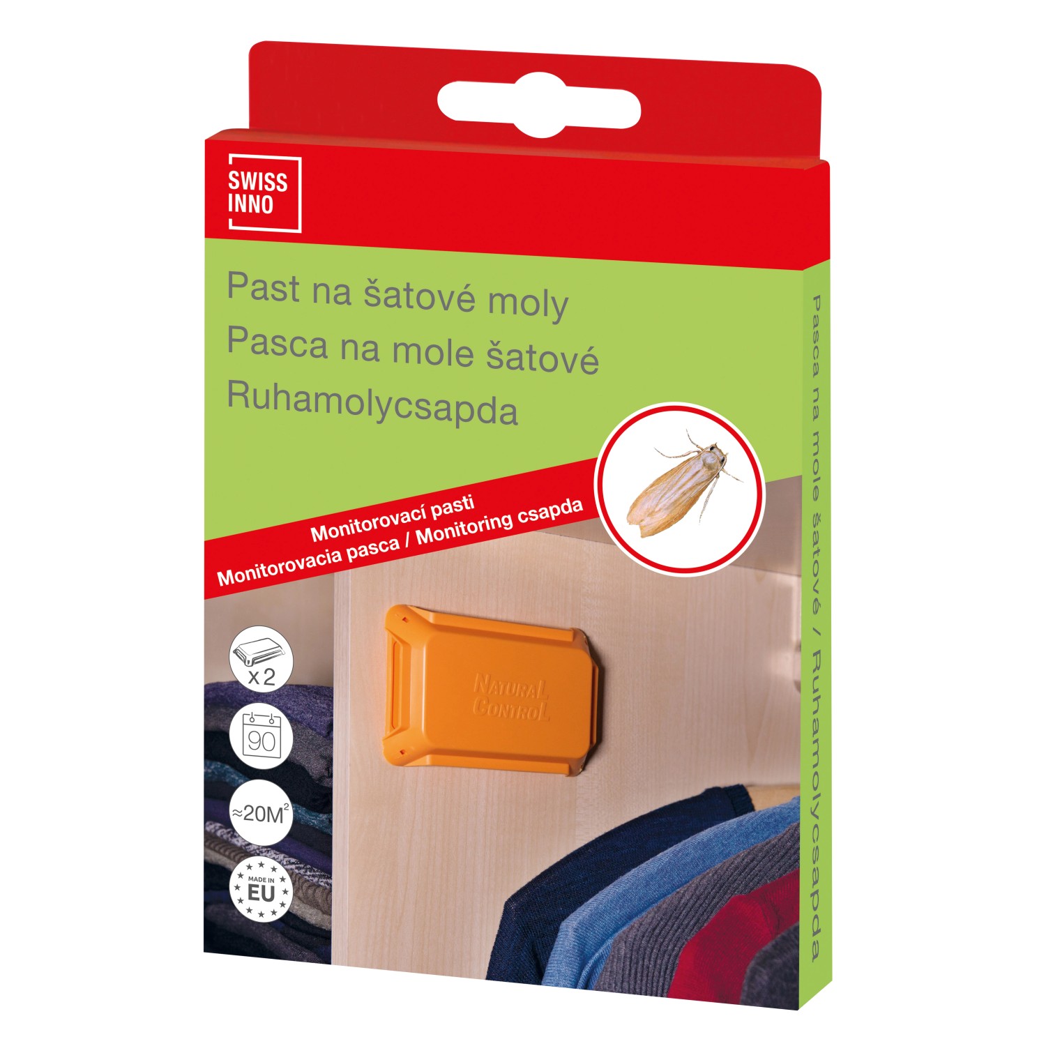 E-shop SwissInno pasca na šatníkové mole, 2 ks SW1611001