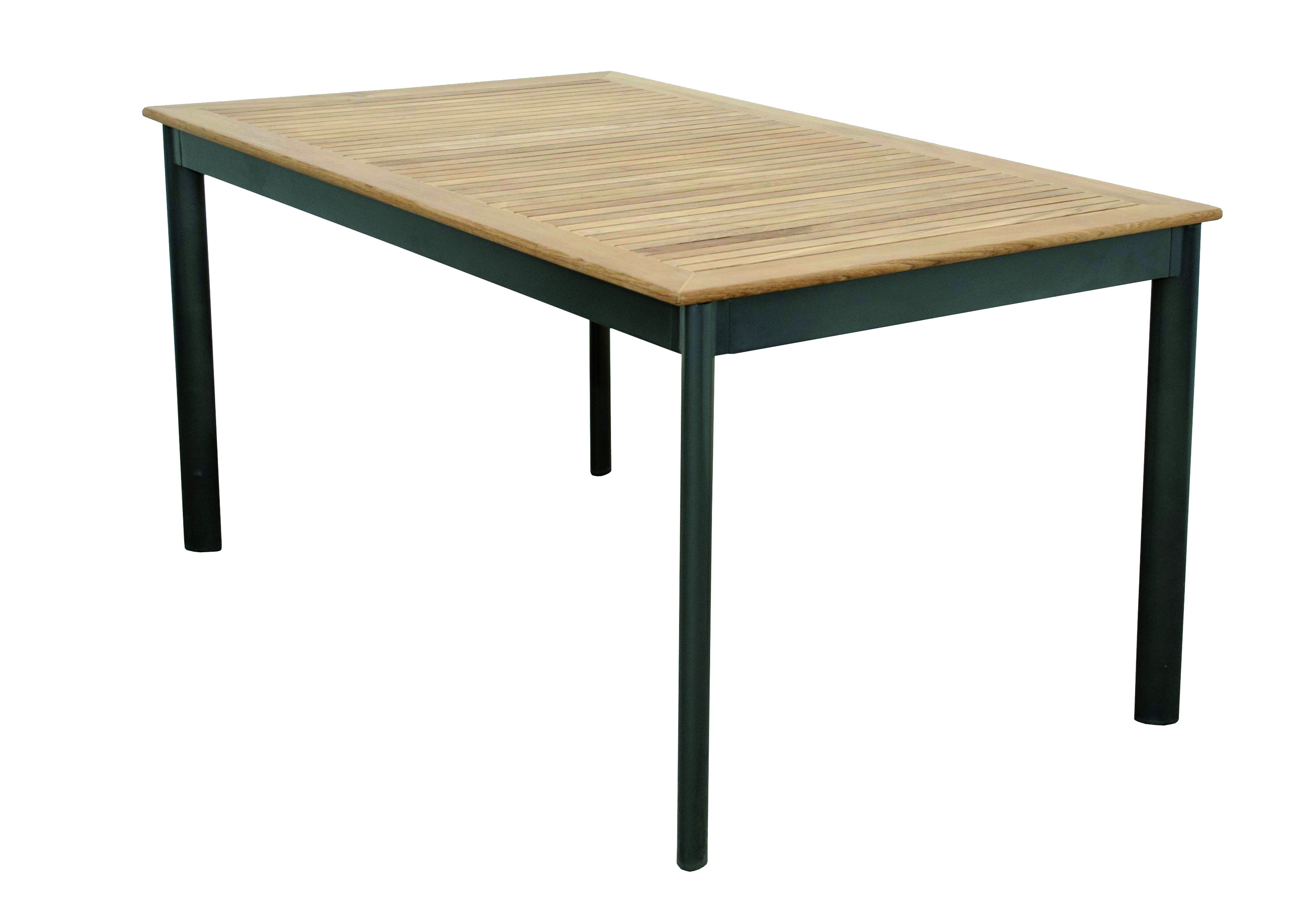 E-shop Stôl CONCEPT, rozkladacia, s teakovou doskou DP266CO101732