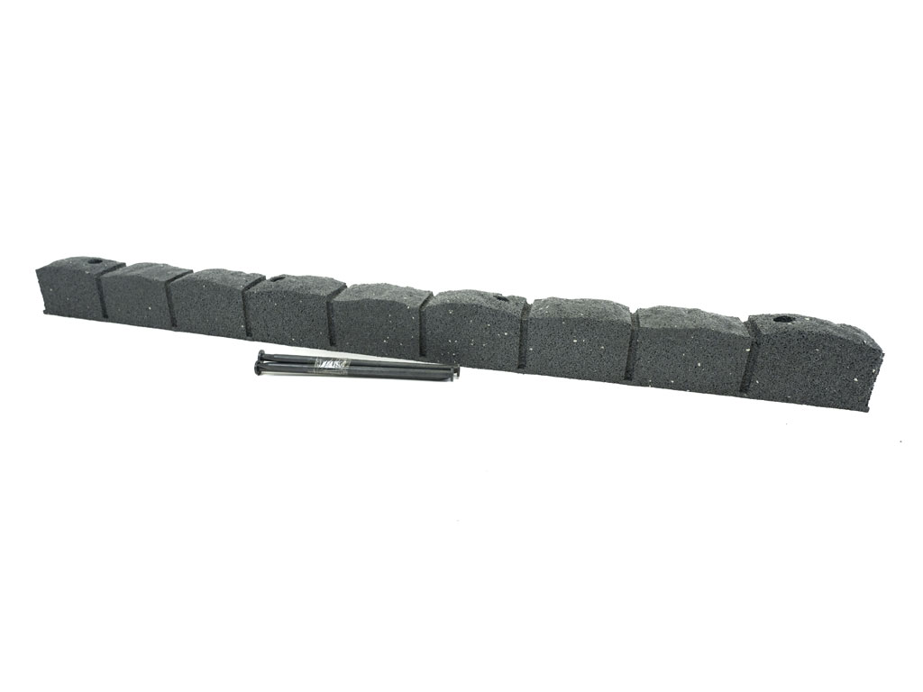 E-shop Záhradná obruba Roman Stone sivá 120 cm, gumová (vrátane klincov) MHEU5000078