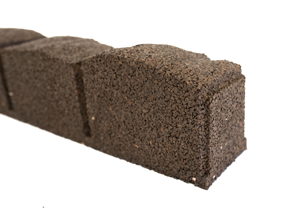 Záhradná obruba Roman Stone hnedá 120 cm, gumová (vrátane klincov) MHEU5000064