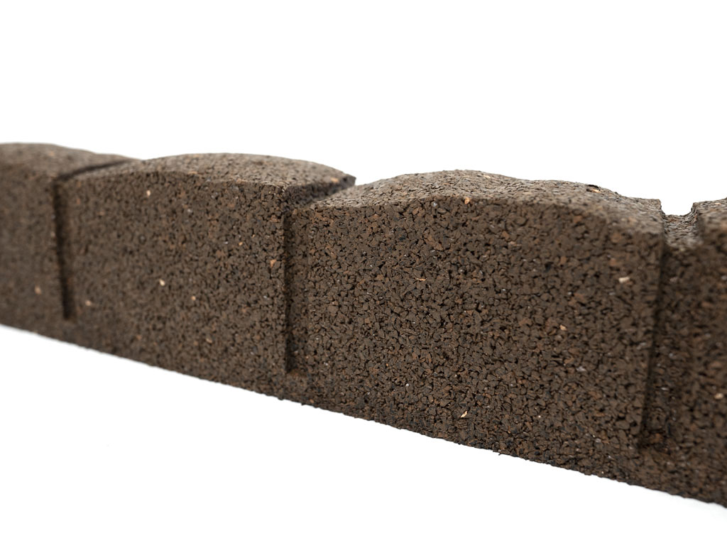 Záhradná obruba Roman Stone hnedá 120 cm, gumová (vrátane klincov) MHEU5000064