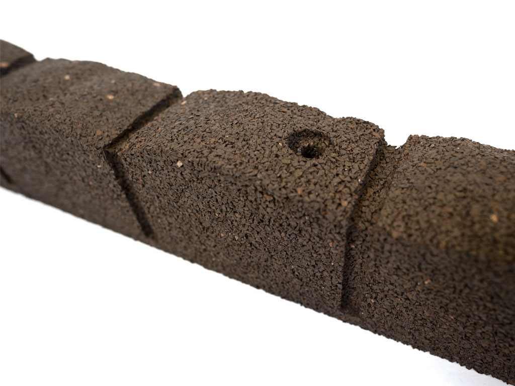 Záhradná obruba Roman Stone hnedá 120 cm, gumová (vrátane klincov) MHEU5000064