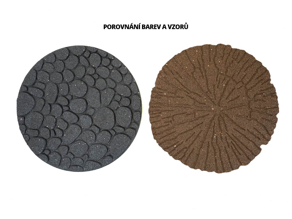 Dekoratívny záhradný nášľap Cracked Log hnedý, gumový MHEU5000063