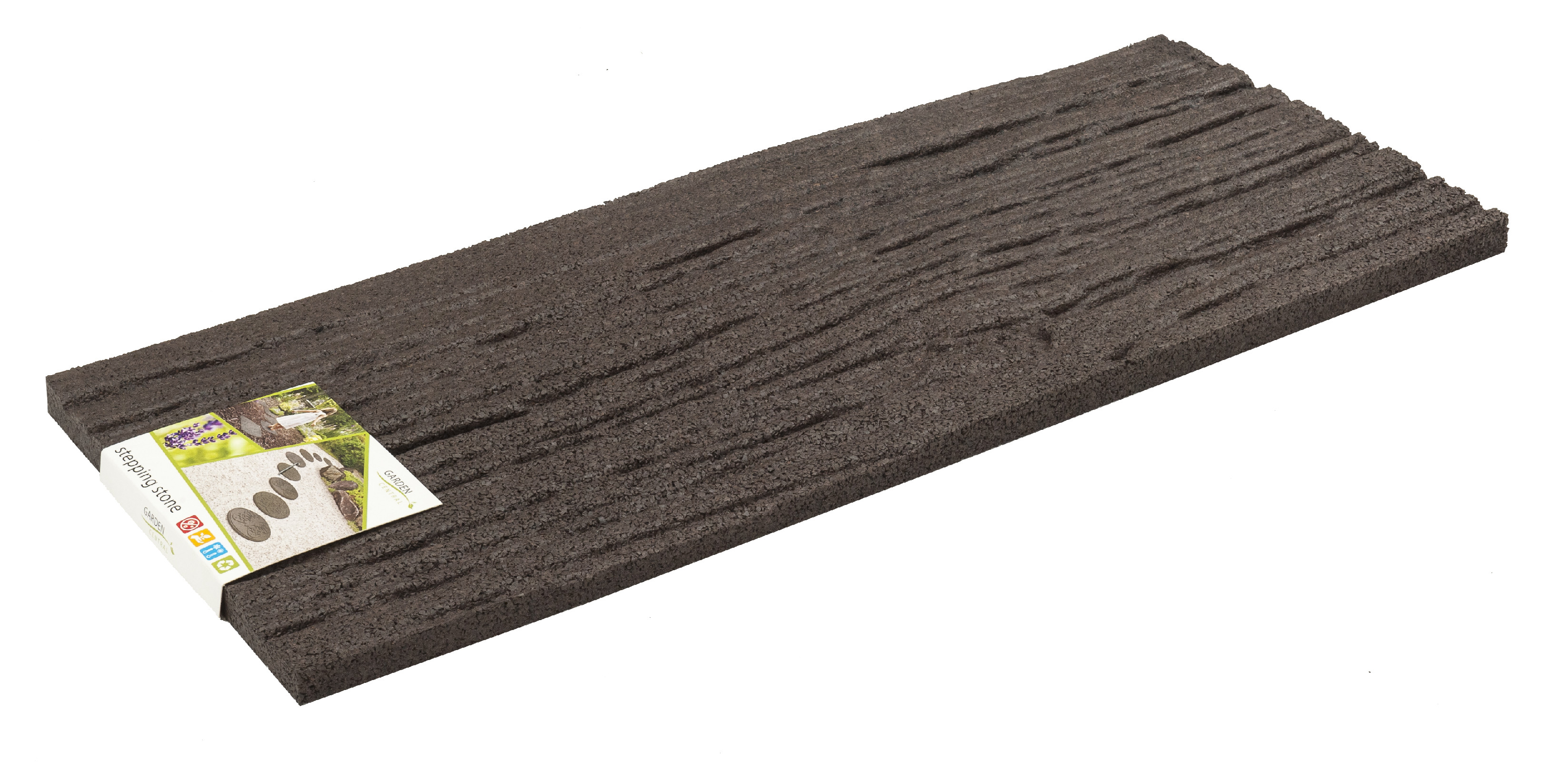 Dekoratívny záhradný nášľap Railroad Tie hnedá, gumový MHEU5000077