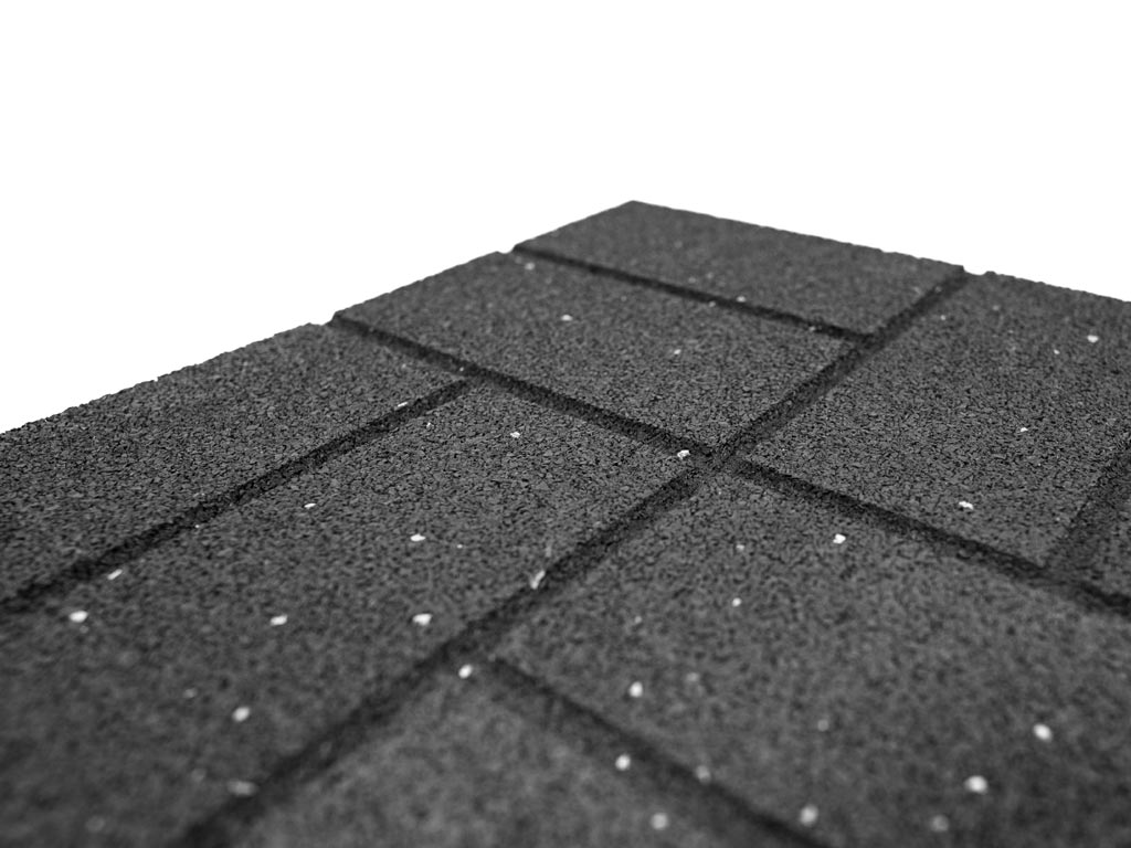 Obojstranná gumová dlaždica Brickface 40 x 40 cm, sivá MHEU5000171