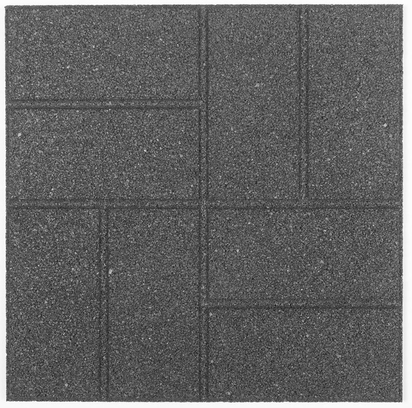 Obojstranná gumová dlaždica Brickface 40 x 40 cm, sivá MHEU5000171