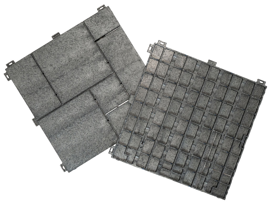 Gumová dlaždica STONE MOSAIC 30 x 30 cm, sivá MHEU5100182