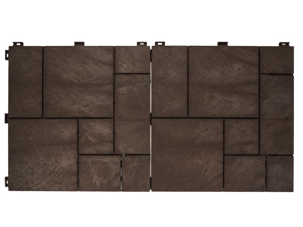 Gumová dlaždica STONE MOSAIC 30 x 30 cm, hnedá MHEU5100589