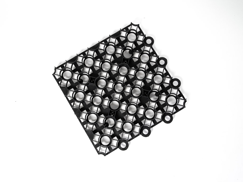 Zatrávňovacia vonkajšia dlažba LEGI - tvárnica 50 x 50 cm čierna ZJ5050C