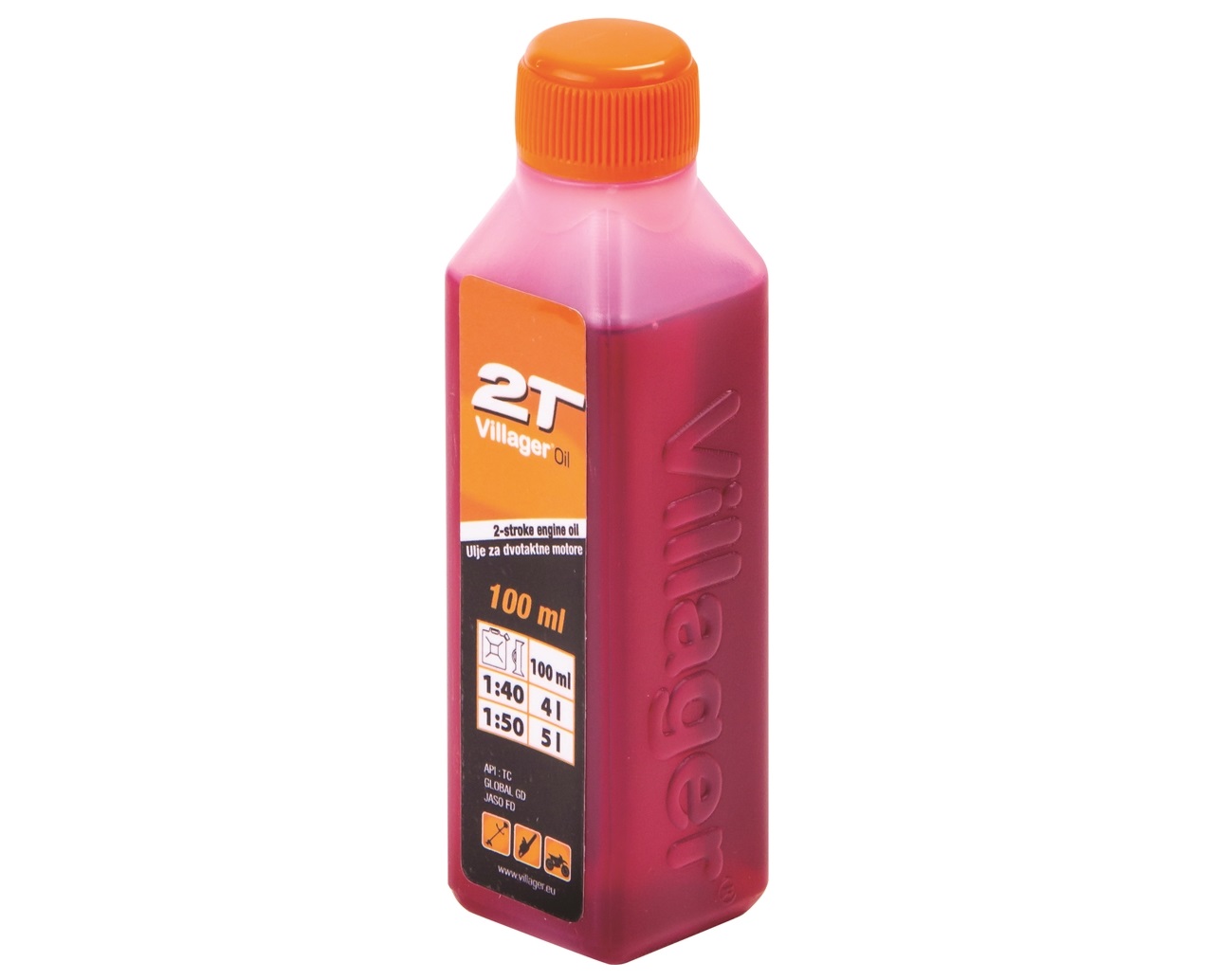 VILLAGER 2-taktný olej, 100 ml fľaštička s uzáverom VR050008