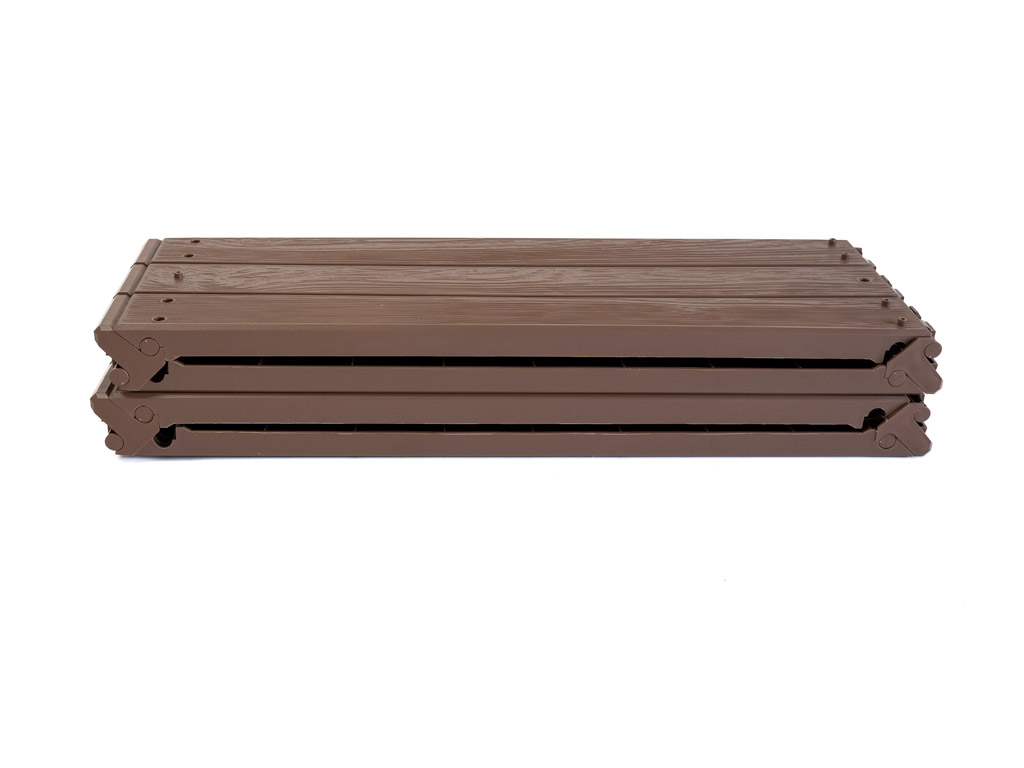 Prosperplast Vyvýšený záhon BASE WOODY, hnedý 148 x 129 x 25 cm
