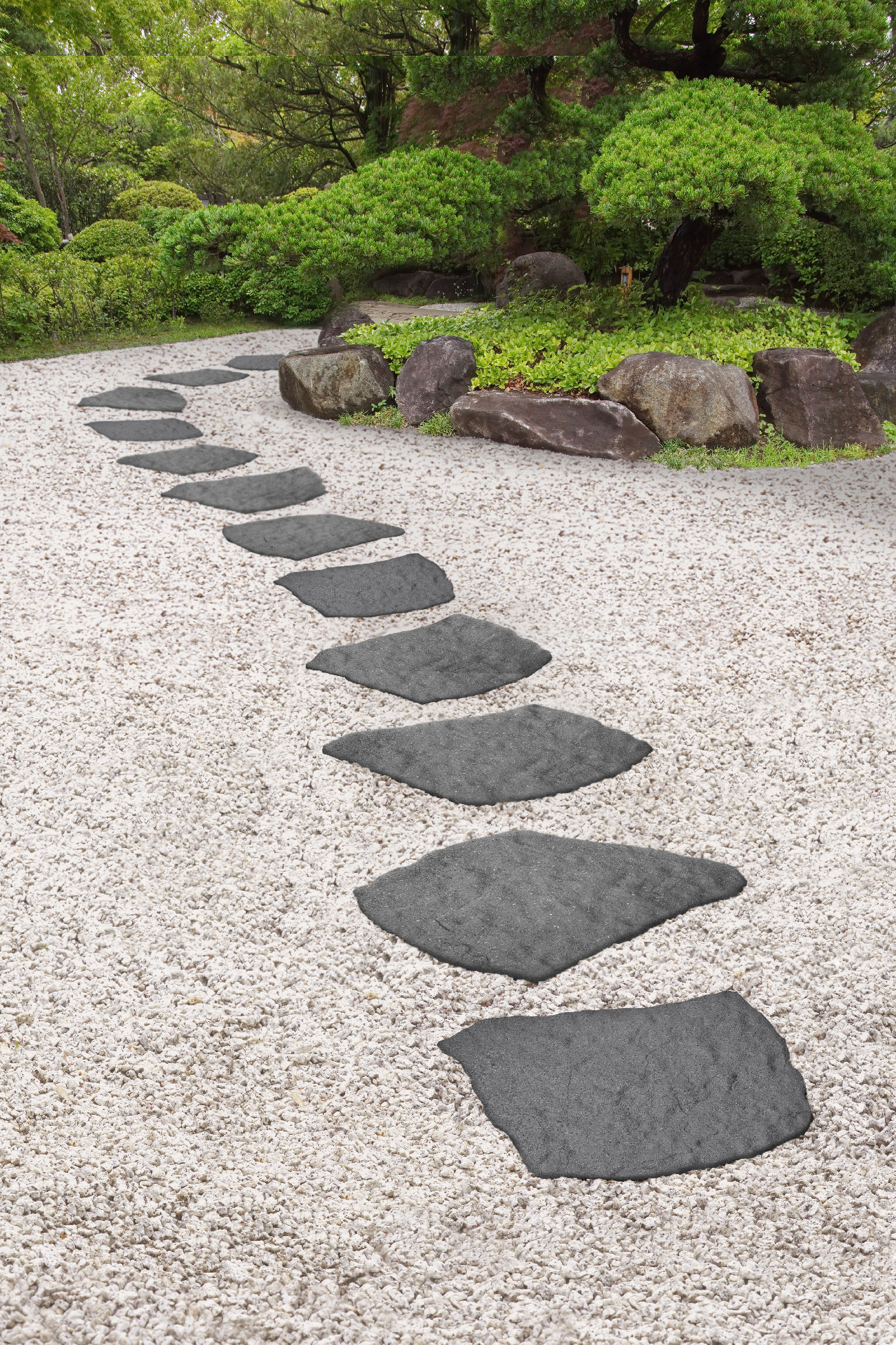 Dekoratívny záhradný nášľap, NATURAL STONE B, sivý MHEU5000076