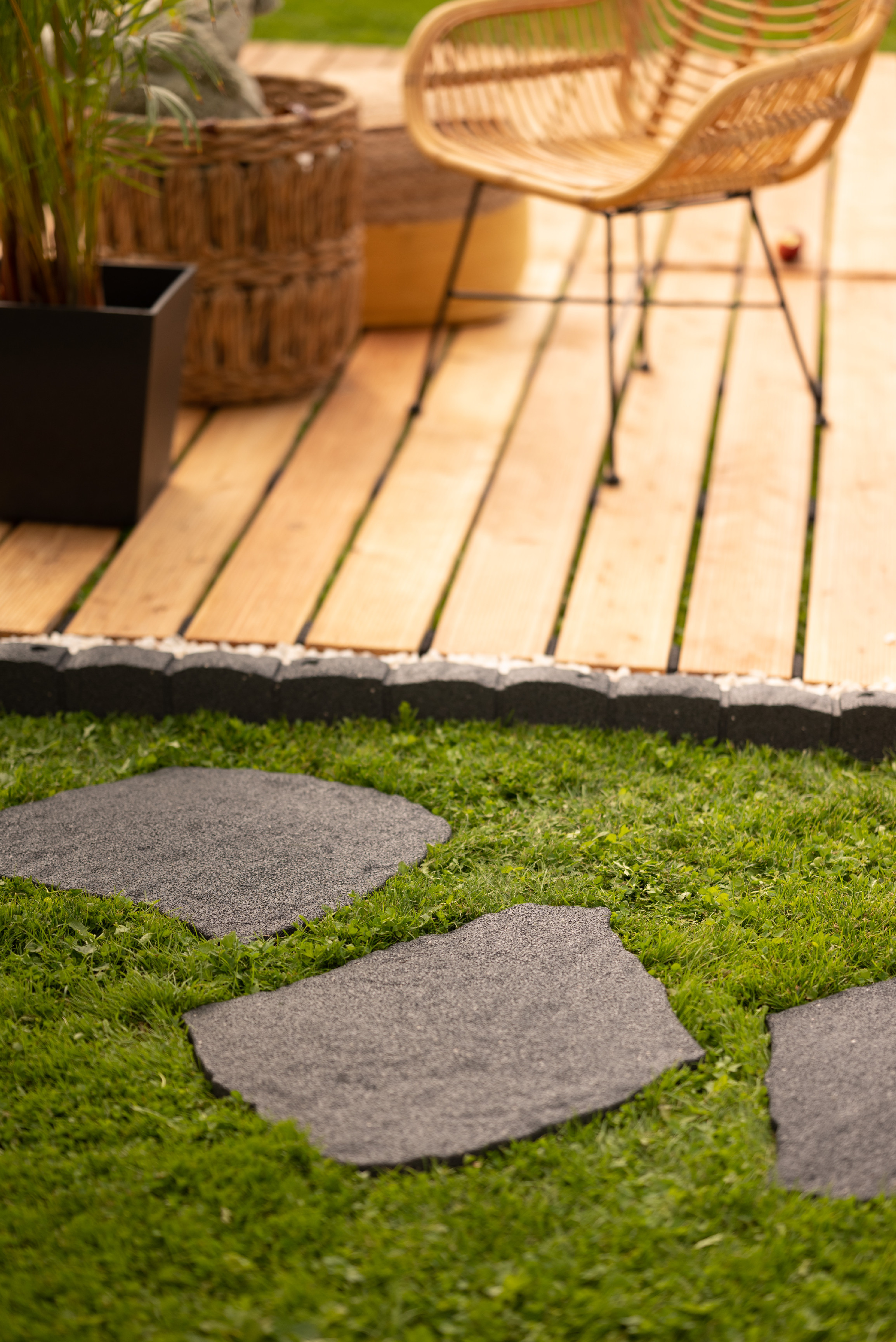 Dekoratívny záhradný nášľap, NATURAL STONE B, sivý MHEU5000076