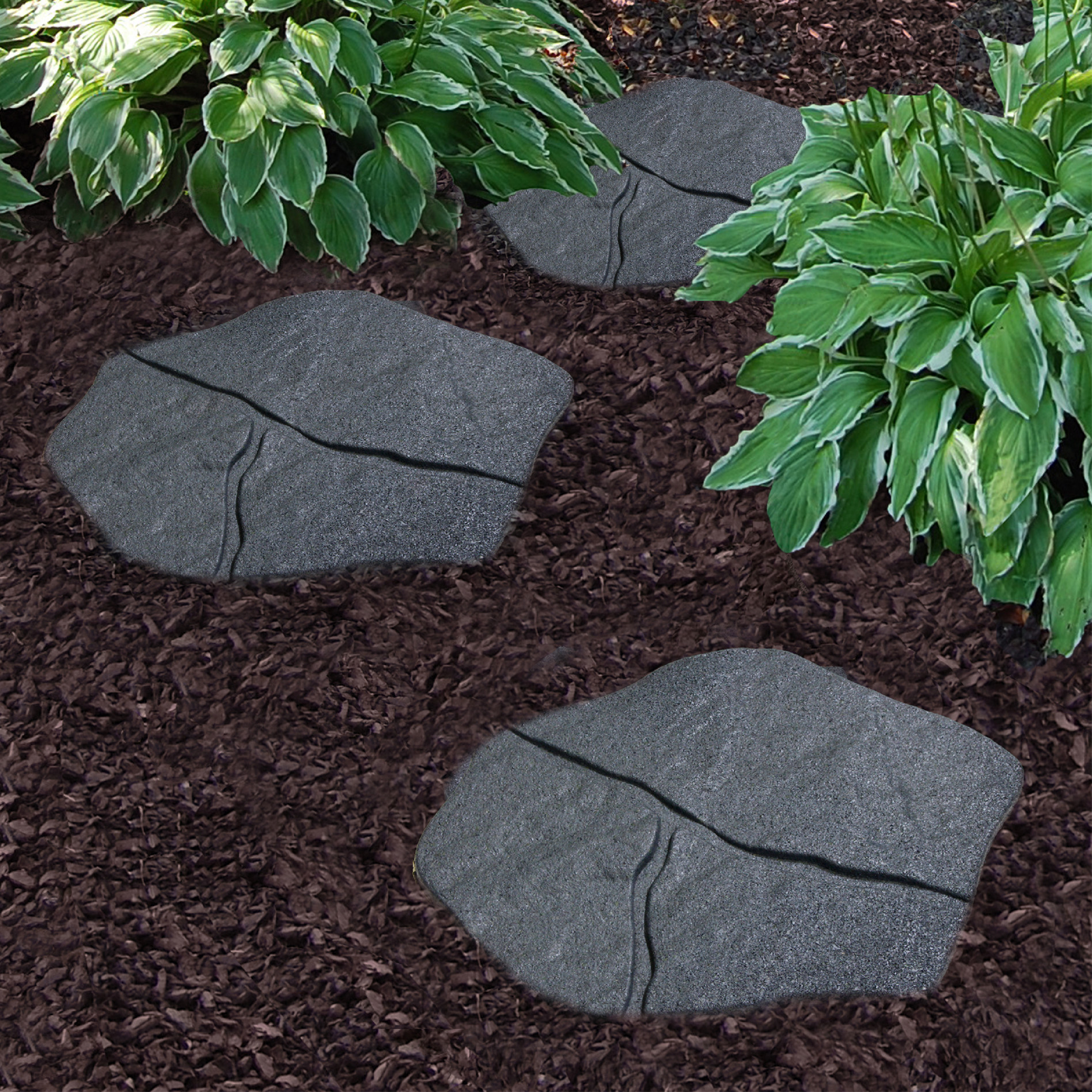 Dekoratívny záhradný nášľap WALKWAY 51 x 38 cm, sivý MHEU5000129