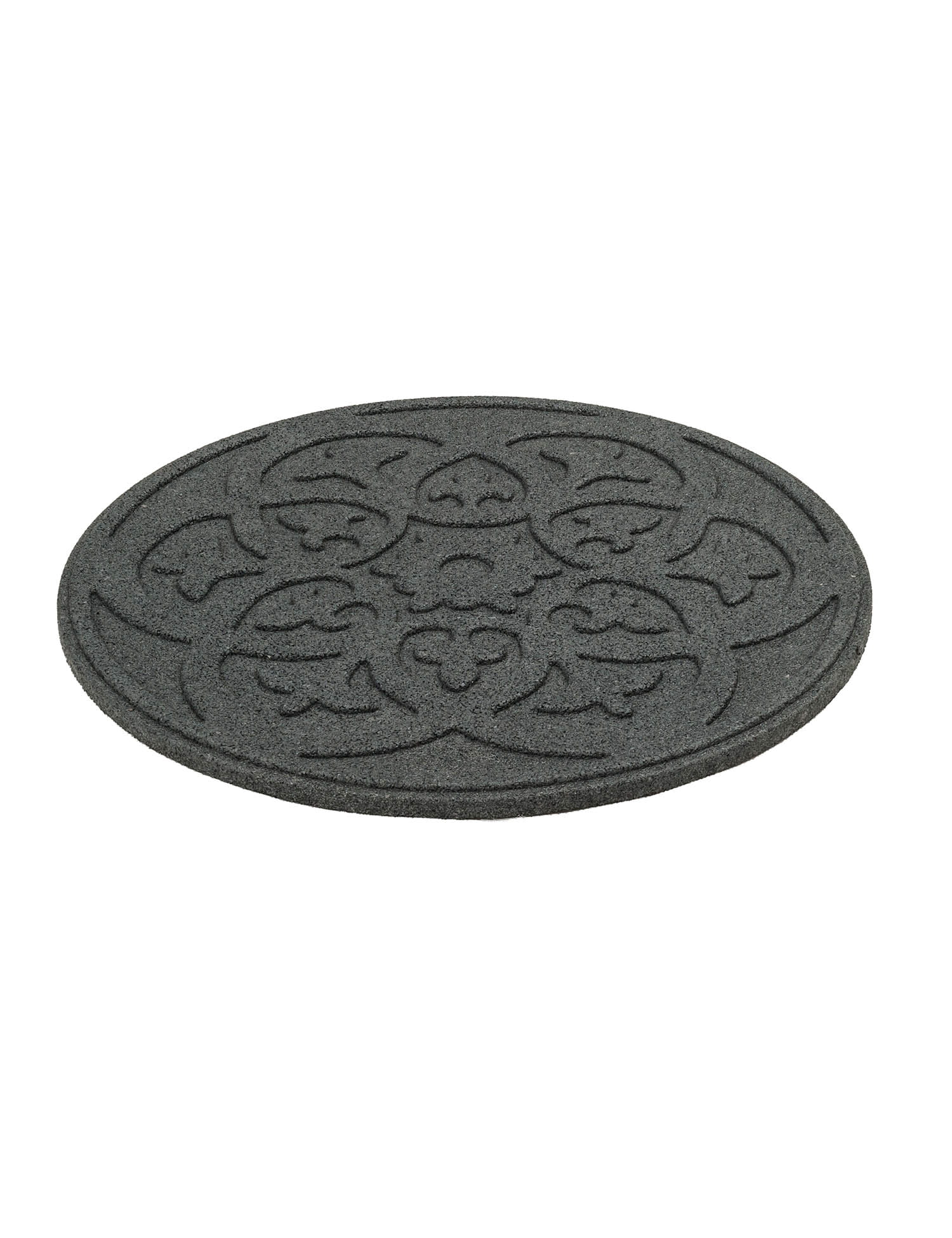 Dekoratívny záhradný nášľap ORNAMENT, sivý, obojstranný, okrúhly MHEU5000061