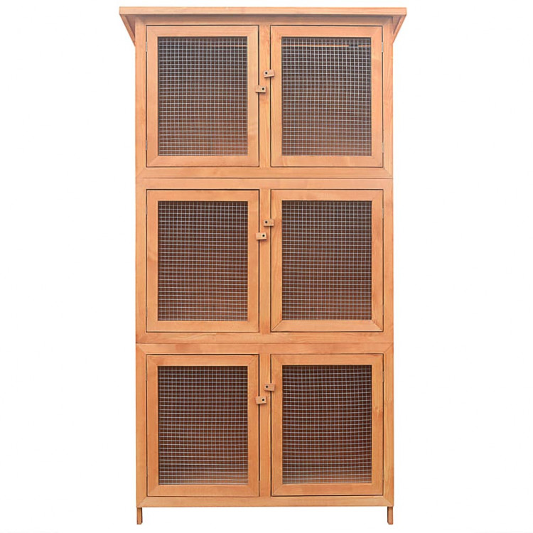 Agrofortel Drevená králikáreň MNÍŠEK pre 6 králikov, 1020x480x1800 mm