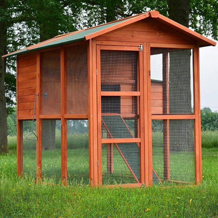 E-shop Agrofortel Drevený kurník BRUSEL DELUXE MODEL 2022, 1900x780x1480 mm