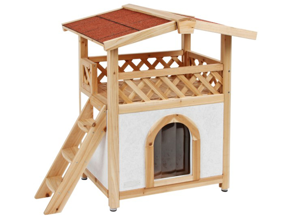 E-shop Zateplená búda pre mačky KERBL TYROL ALPIN 88x57x77cm