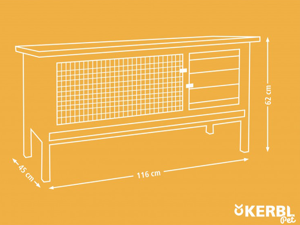 Králikáreň KERBL ALFRÉD - koterec pre králiky a morčatá