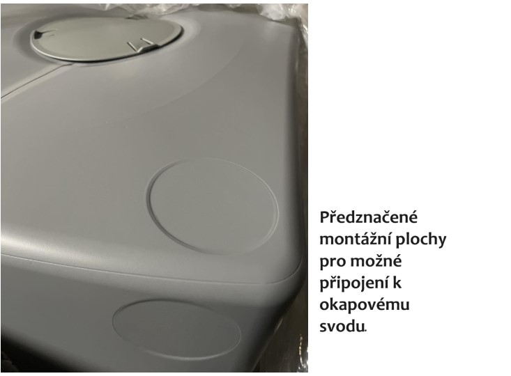 Waterform Sud na dažďovú vodu AQUA TOWER svetlosivý 350l