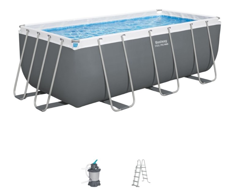 E-shop Bazén BESTWAY Power Steel Frame 4,12 x 2,01 x 1,22 m - 56457