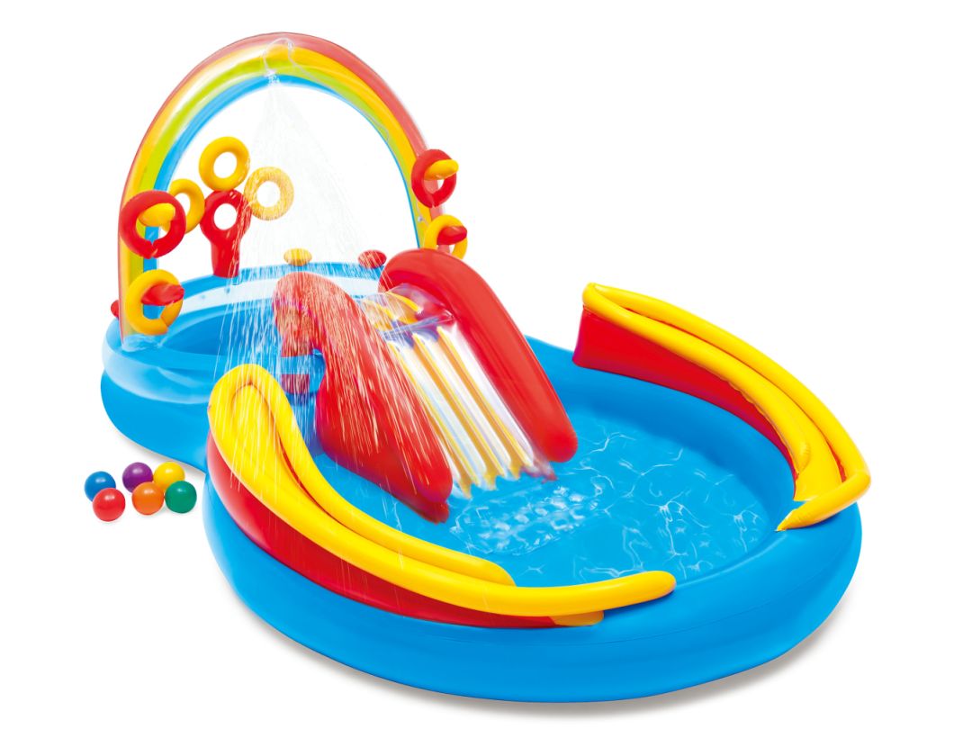 E-shop Intex Hracie centrum Rainbow Ring 297 x 193 x 135 cm