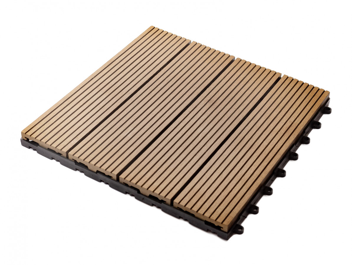 E-shop Gutta Guttadeck, WPC terasová doska, 30 x 30 cm, svetlé drevo