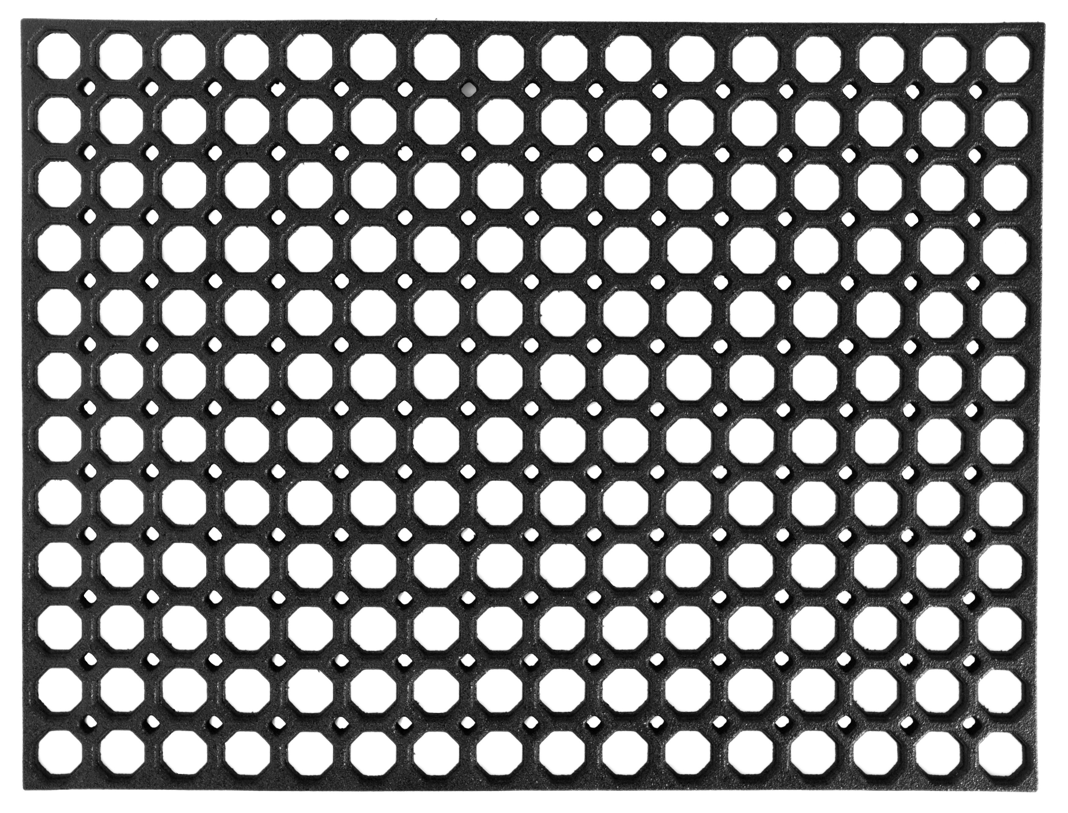 Gumová rohožka HONEY COMB 60 x 80 cm, čierna MHEU5000303