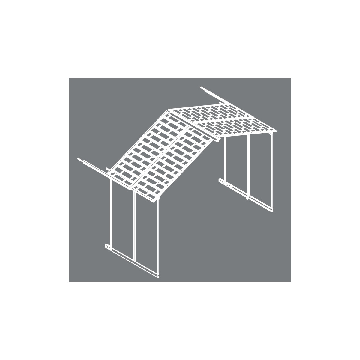 E-shop Rozširovací modul 11x4,1 pre domčeky PALRAM Yukon 11 (antracit)