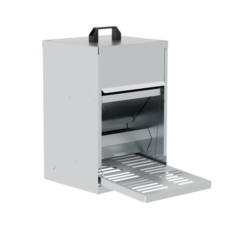 E-shop Nášľapné kŕmidlo AGROFORTEL - 10 kg, 31x46x43 cm