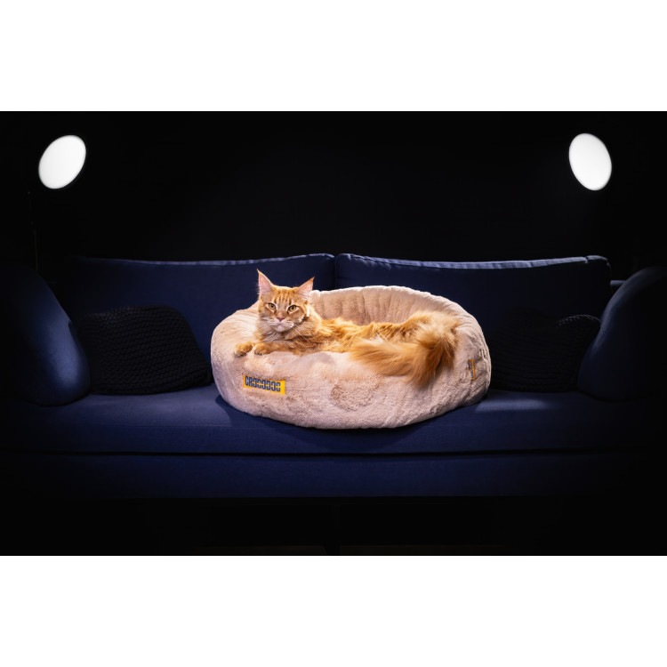 CROCODOG pelech pre psy a mačky - ortopedický - CREAM BEIGE