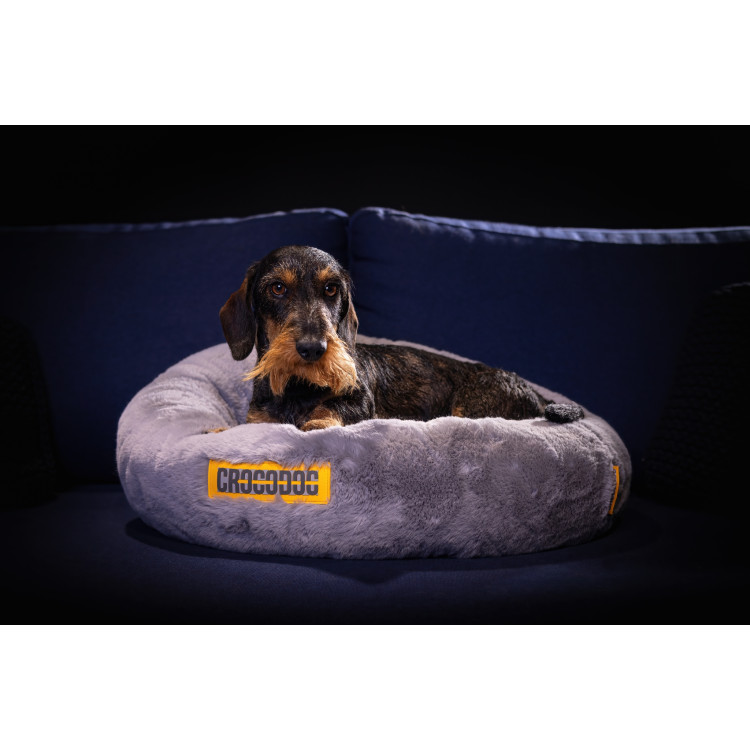 CROCODOG pelech pre psy a mačky - ortopedický - LIGHT GREY
