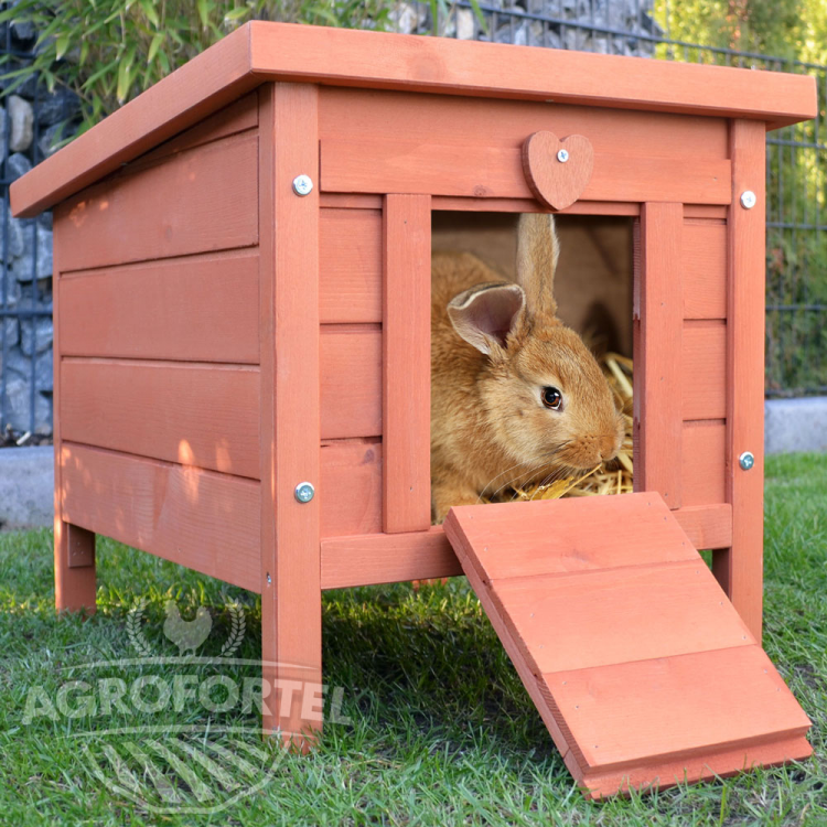 Agrofortel Drevená mini králikáreň BRNO, 515x420x430 mm